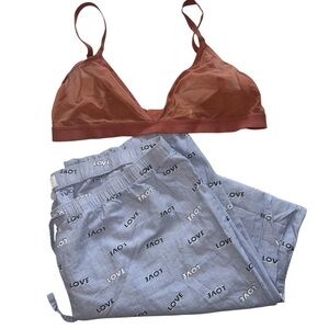 Gap Sheer Bralette Love Bottoms Sz L